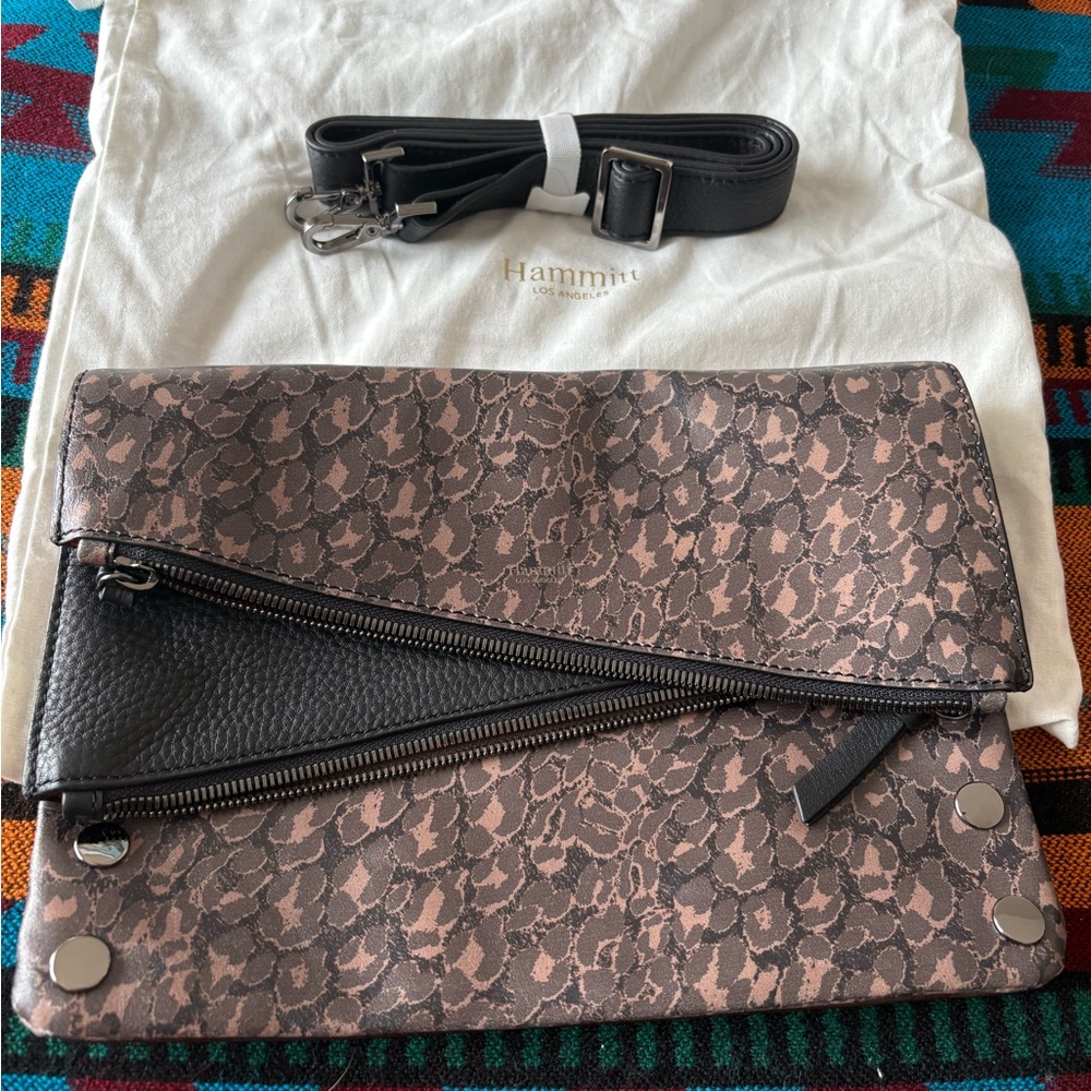 HAMMITT EUC Medium Dillon in a leopard print. This is in Excellent condition.
